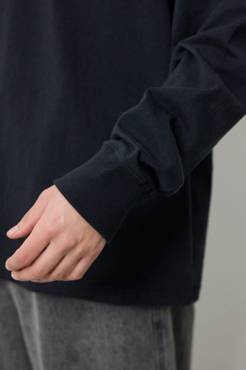 サークルフラワー長袖Tシャツ BLK L