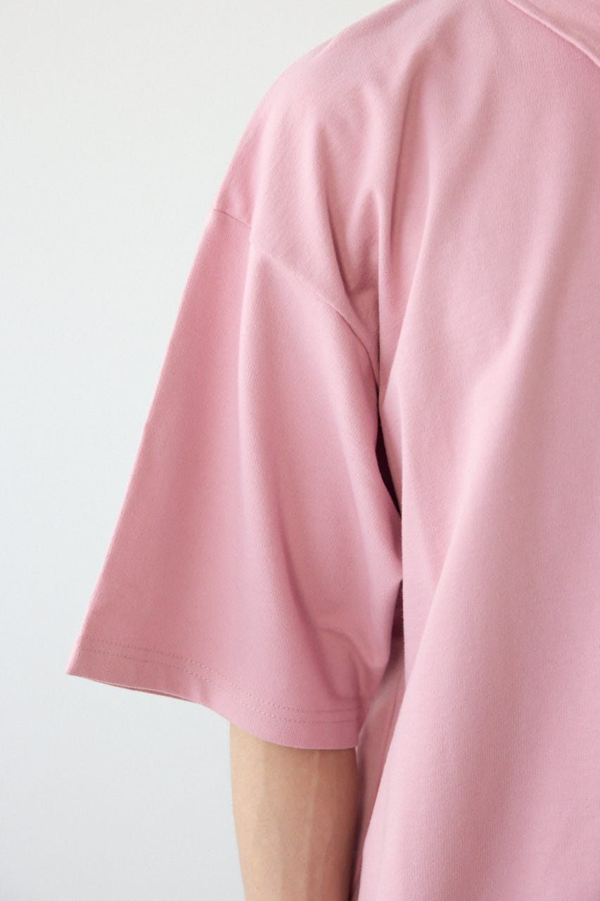 ライトスウェットZIPポロシャツ D/PNK M