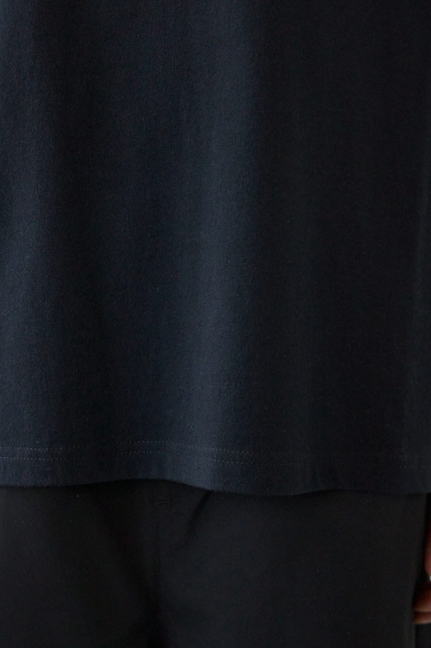 エンボスデニムロゴTシャツ BLK L