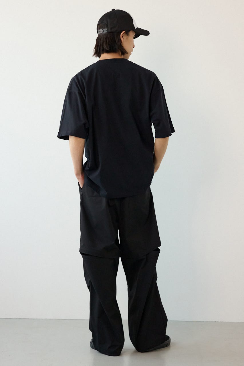 エンボスデニムロゴTシャツ BLK L