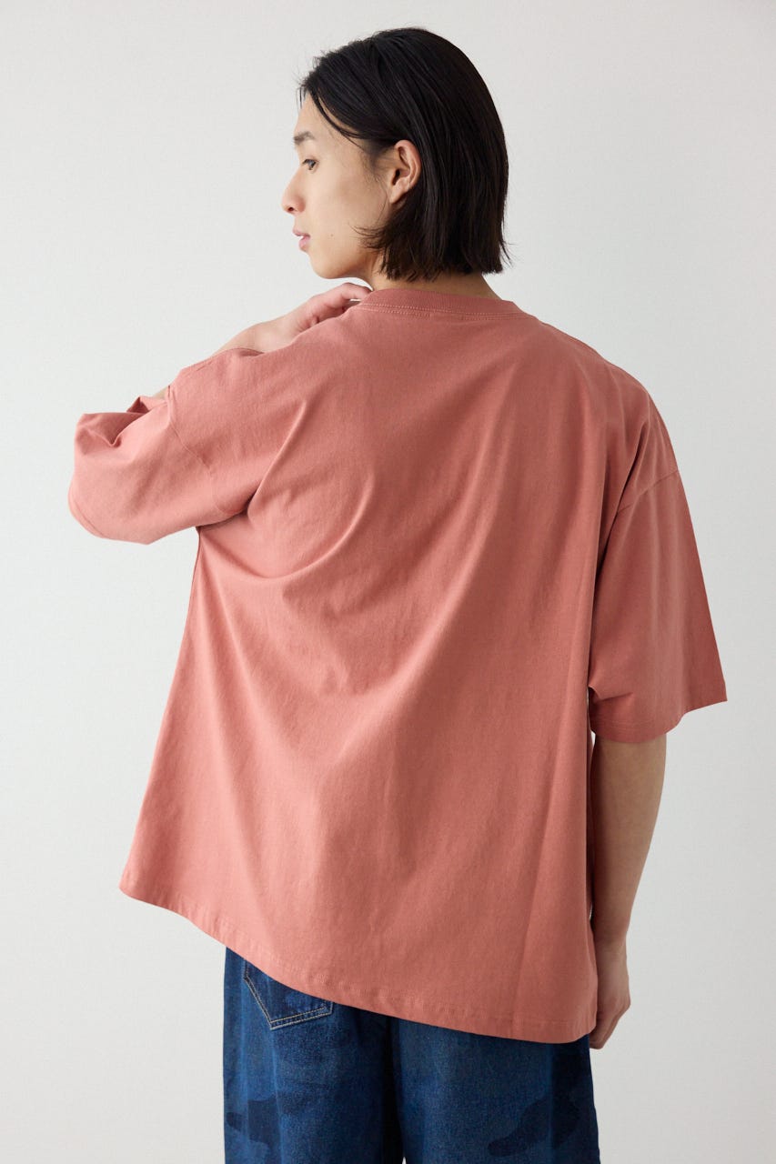 エンボスデニムロゴTシャツ D/PNK M