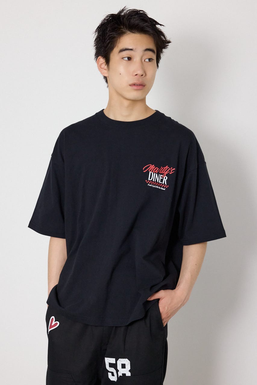DINER FLAG Tシャツ BLK L