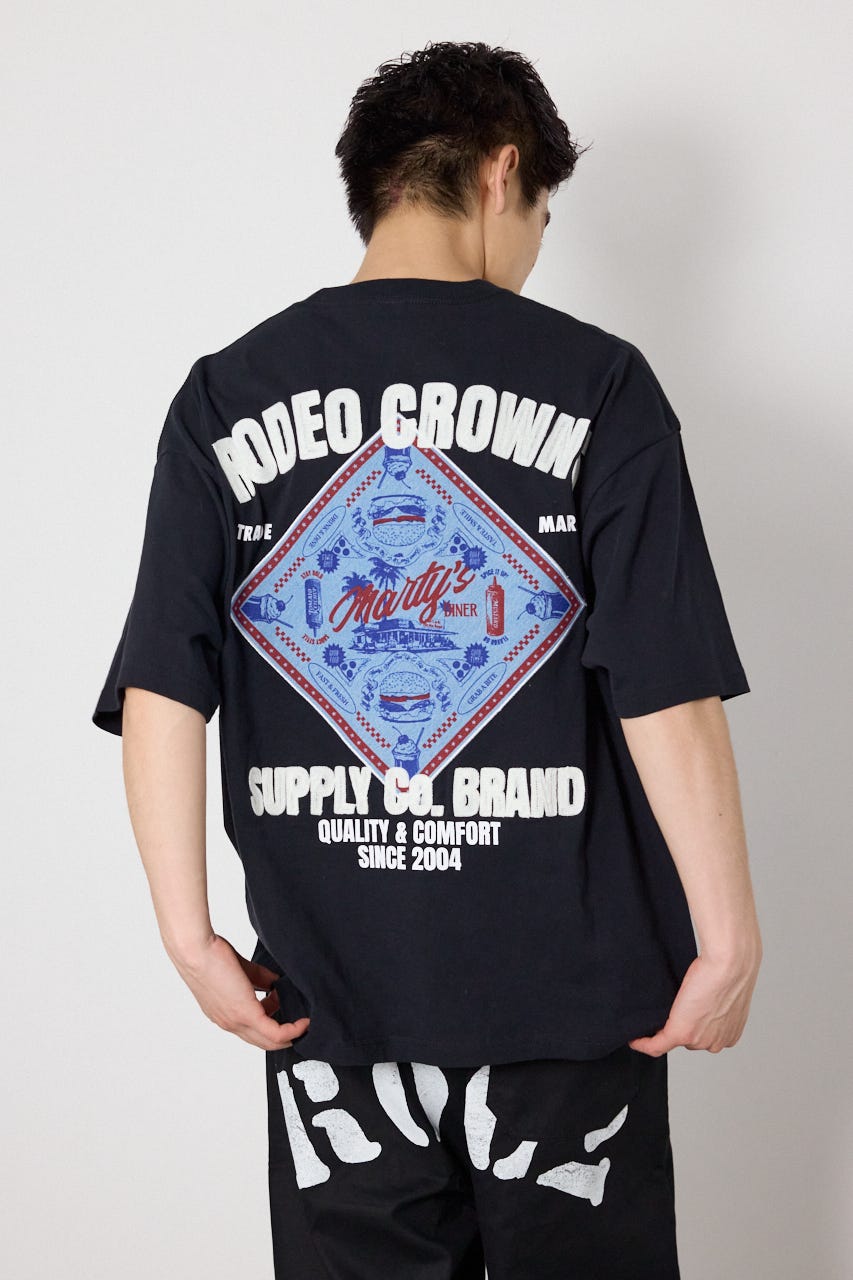 DINER FLAG Tシャツ BLK L
