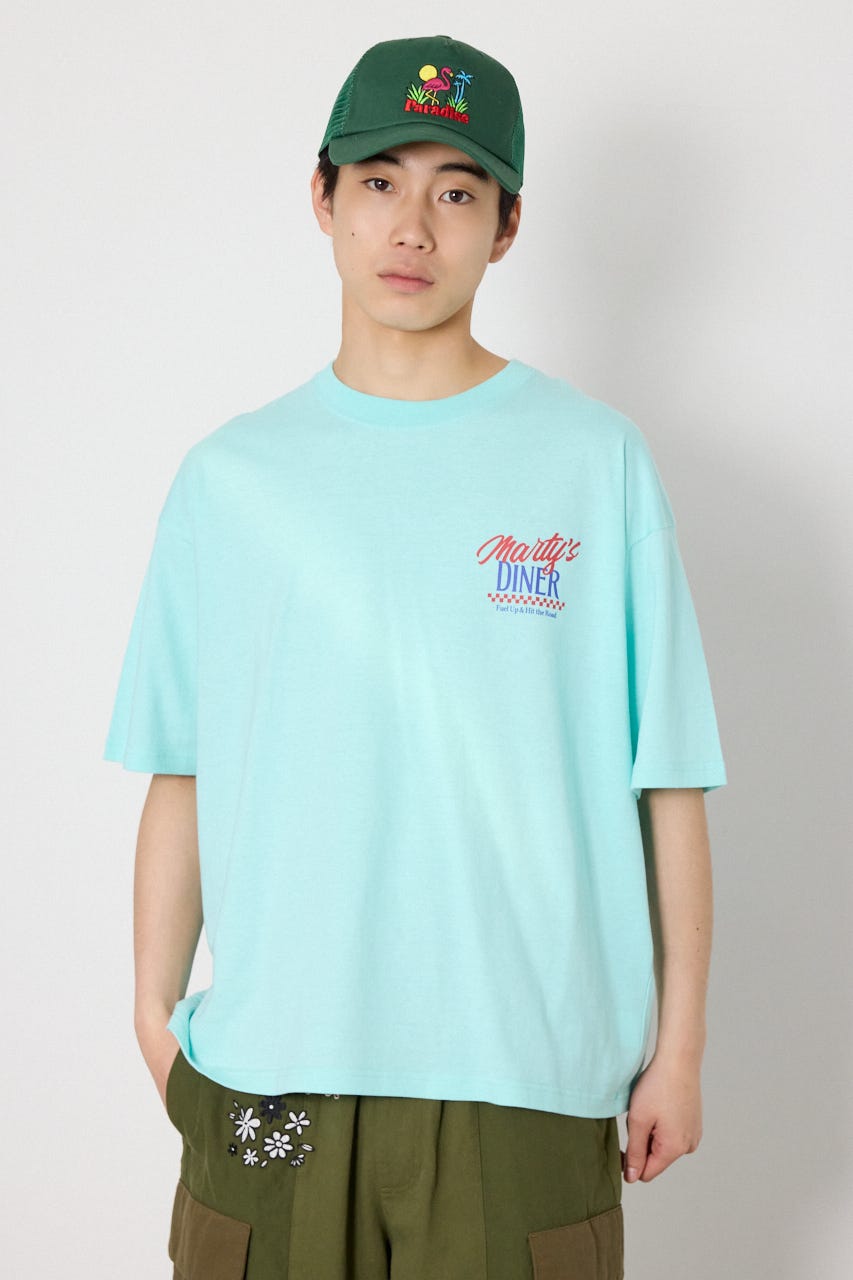 DINER FLAG Tシャツ L/BLU M
