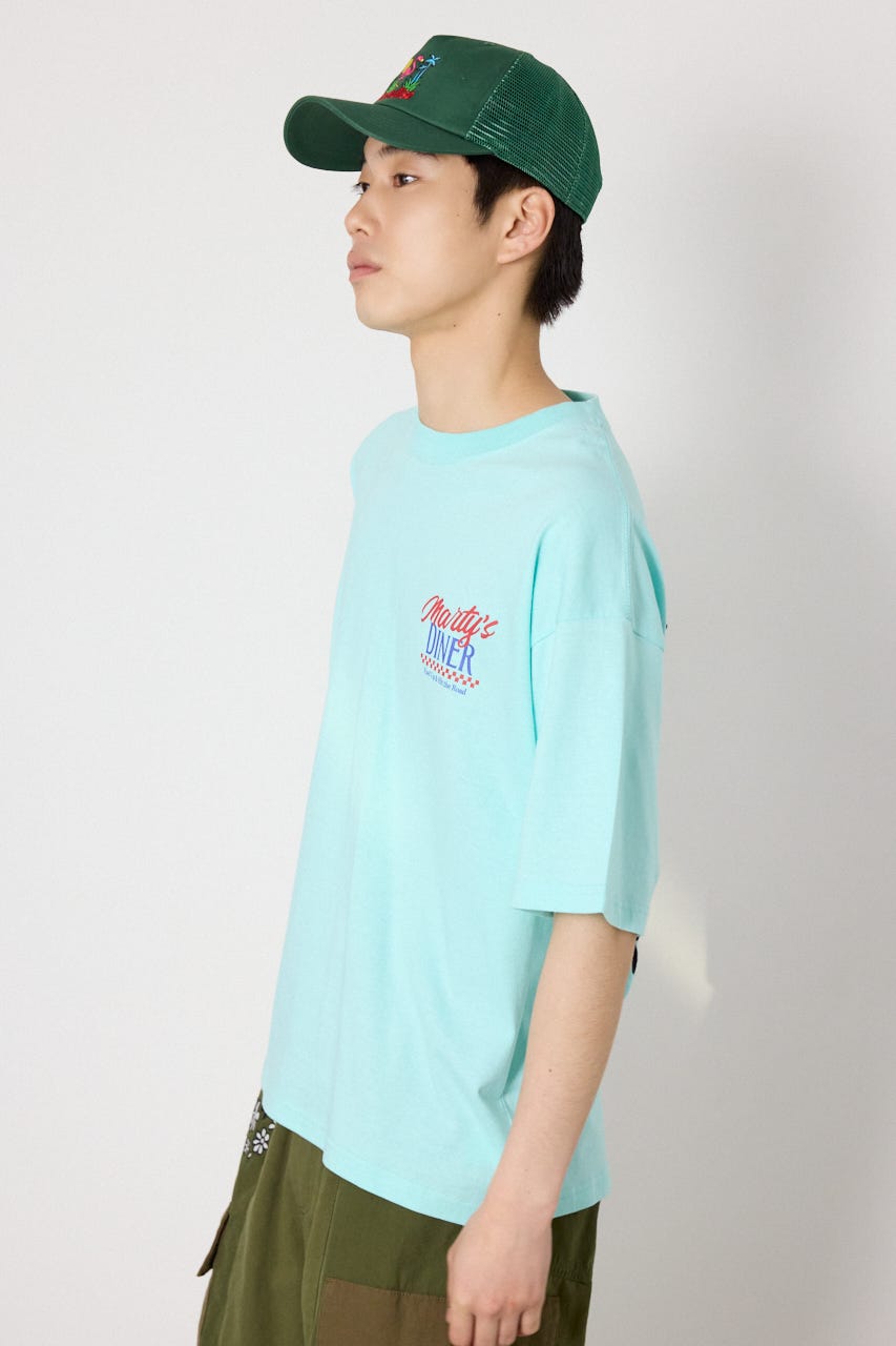 DINER FLAG Tシャツ L/BLU M