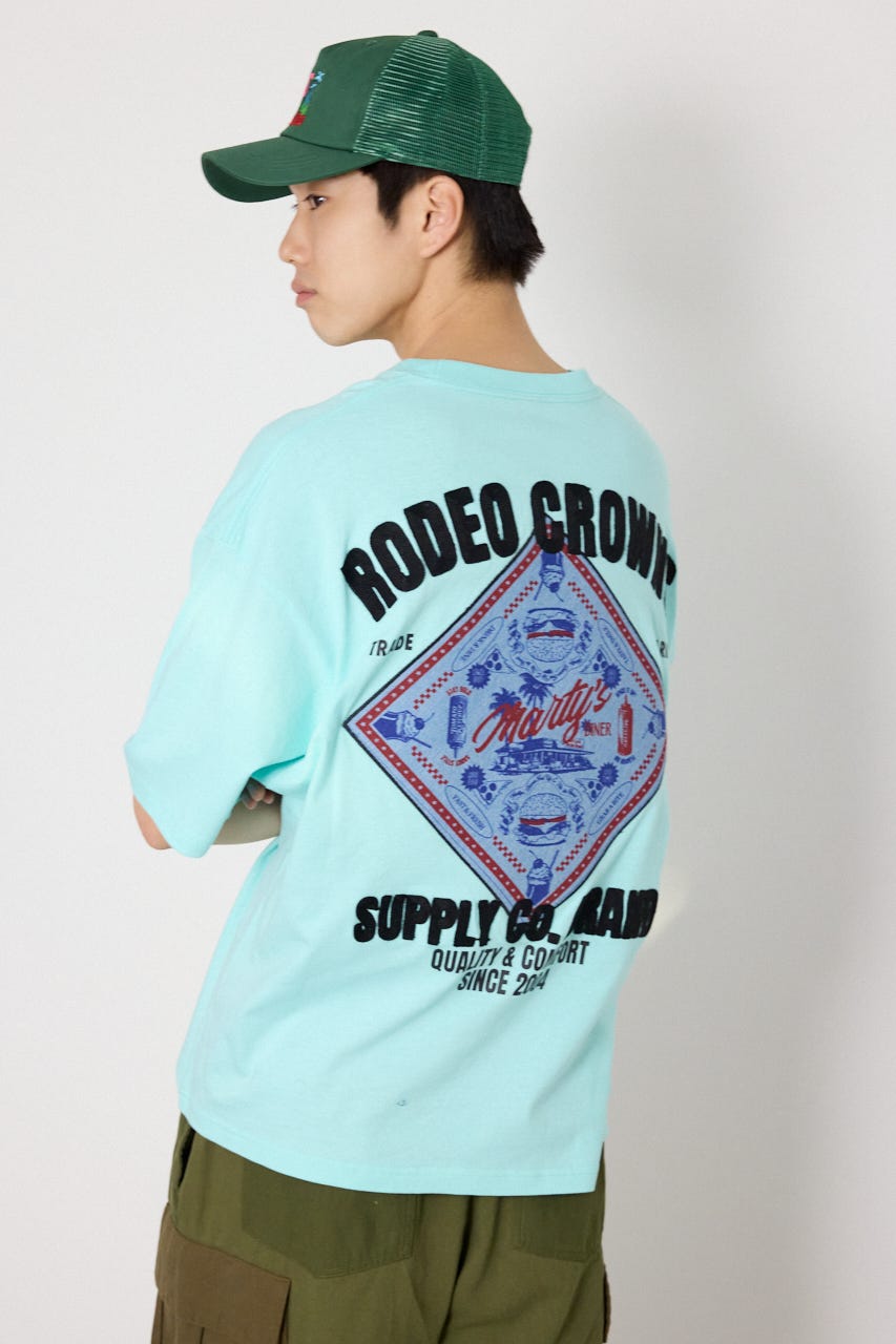 DINER FLAG Tシャツ L/BLU M