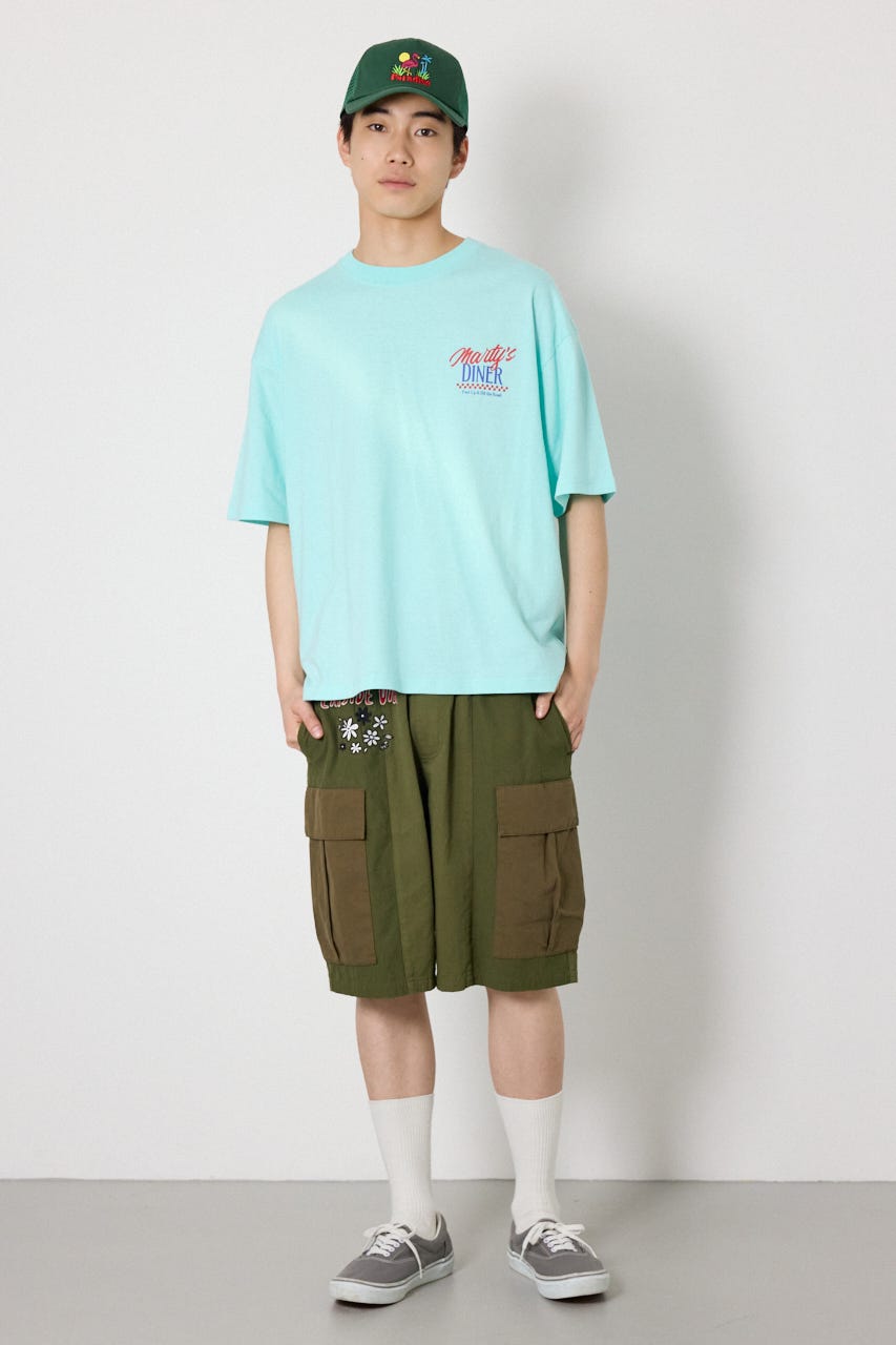 DINER FLAG Tシャツ L/BLU M