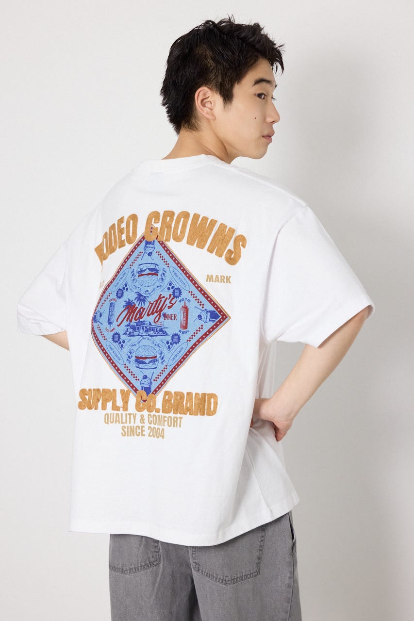DINER FLAG Tシャツ WHT M