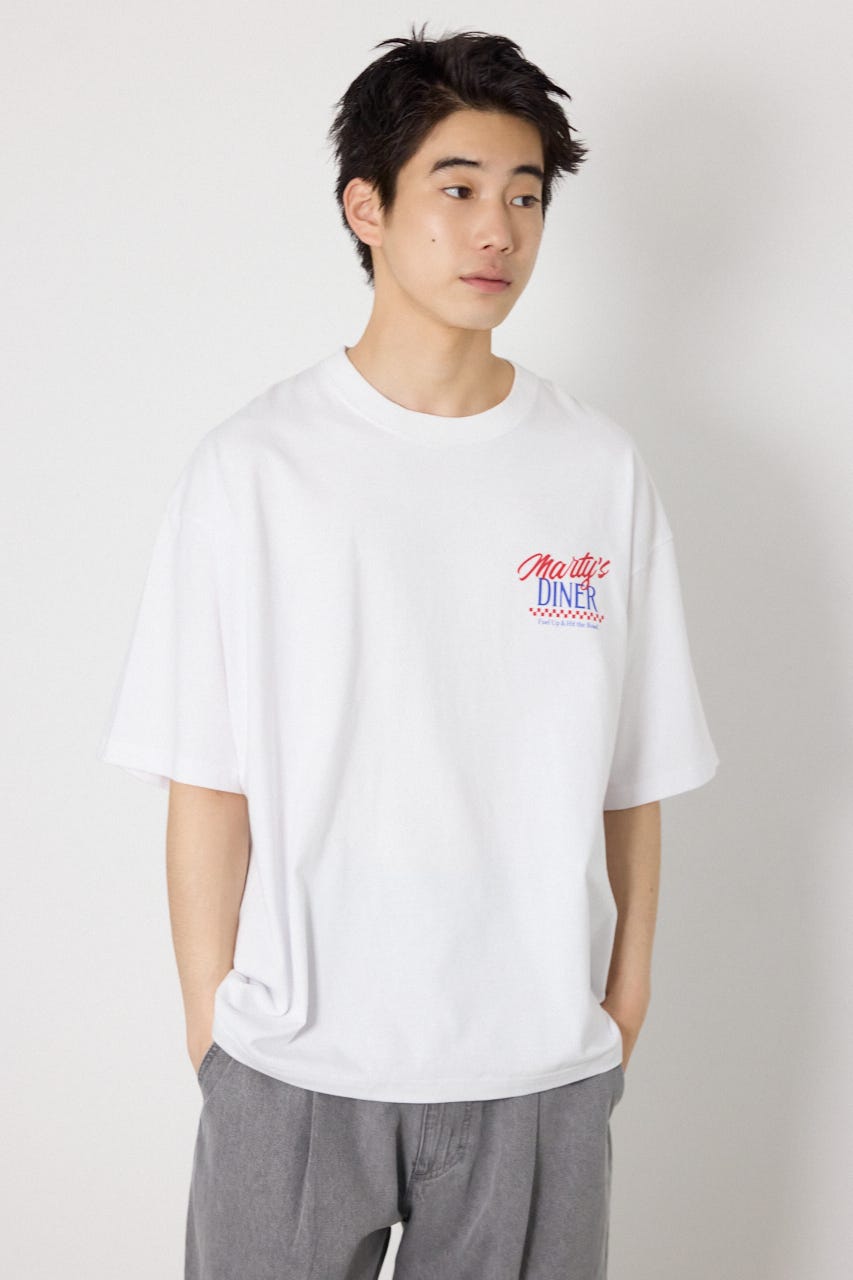 DINER FLAG Tシャツ WHT M