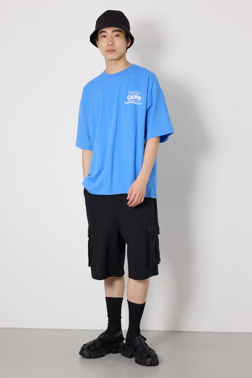 POP CAPS Tシャツ L/BLU L