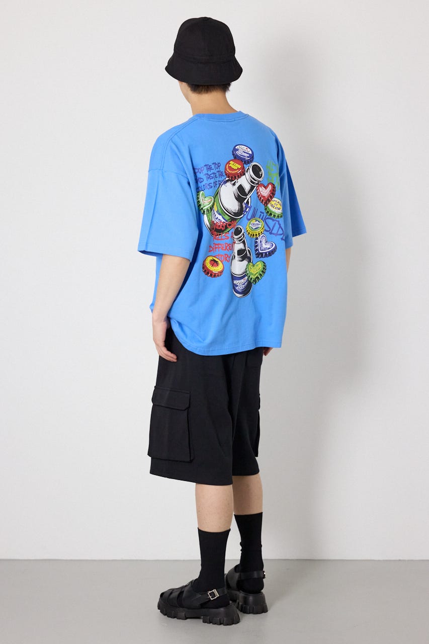 POP CAPS Tシャツ L/BLU L