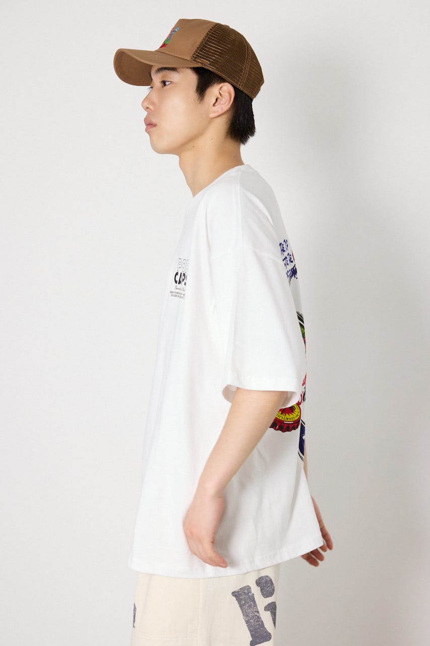 POP CAPS Tシャツ WHT M