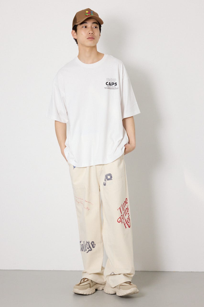 POP CAPS Tシャツ WHT M