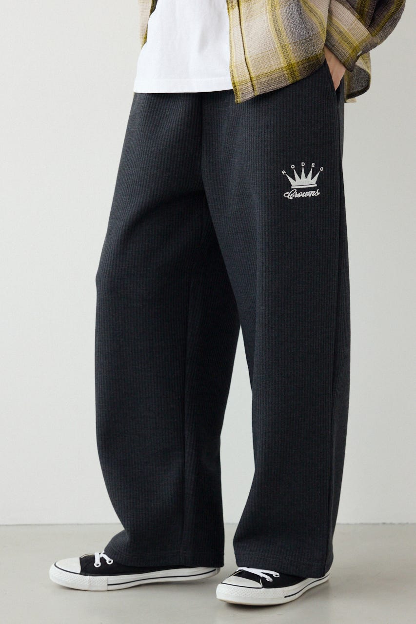 ボンディングワッフルパンツ C.GRY L