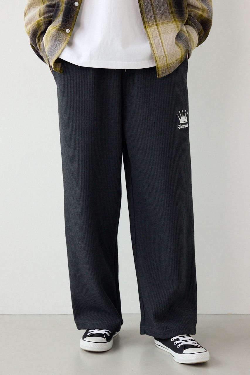ボンディングワッフルパンツ C.GRY L