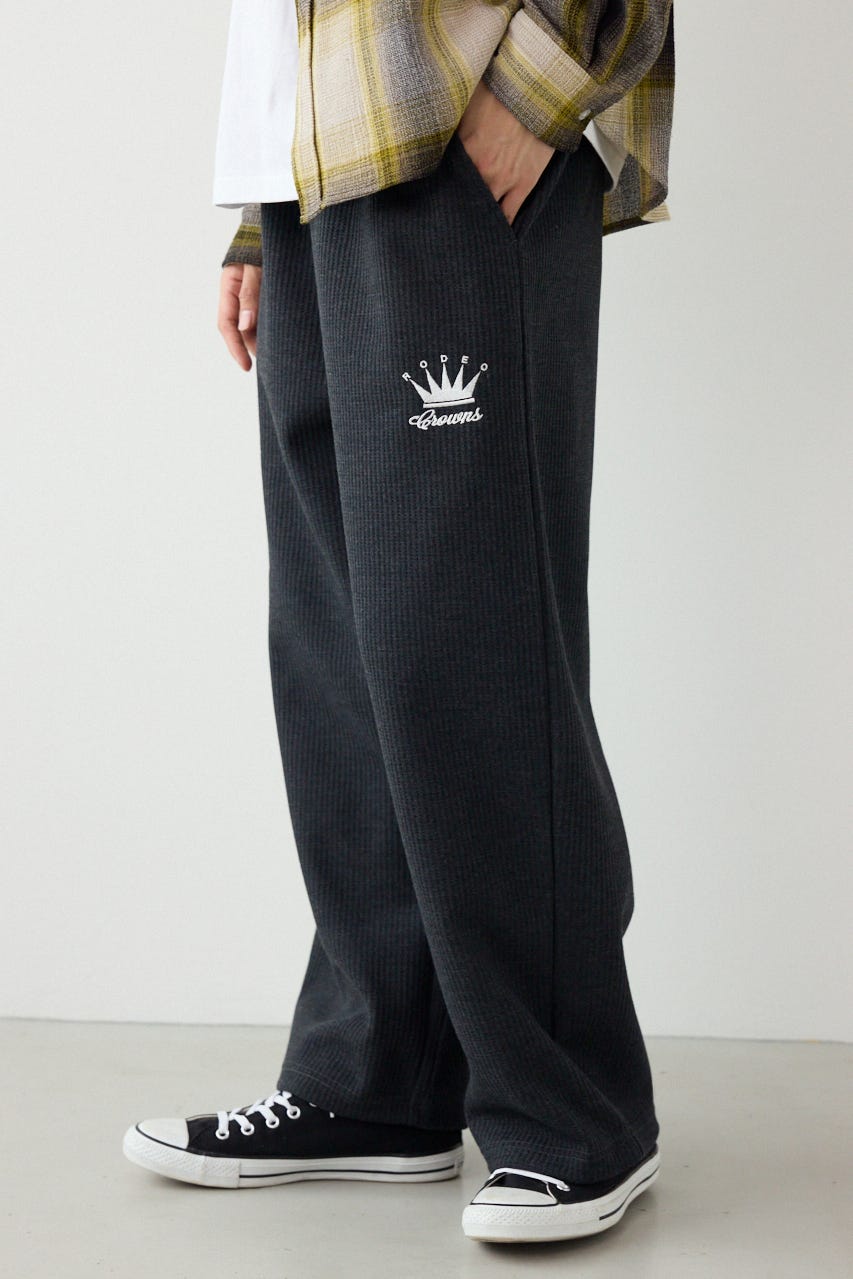 ボンディングワッフルパンツ C.GRY L