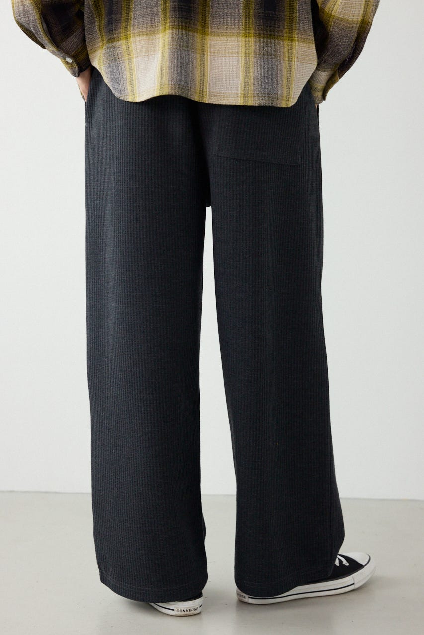 ボンディングワッフルパンツ C.GRY L