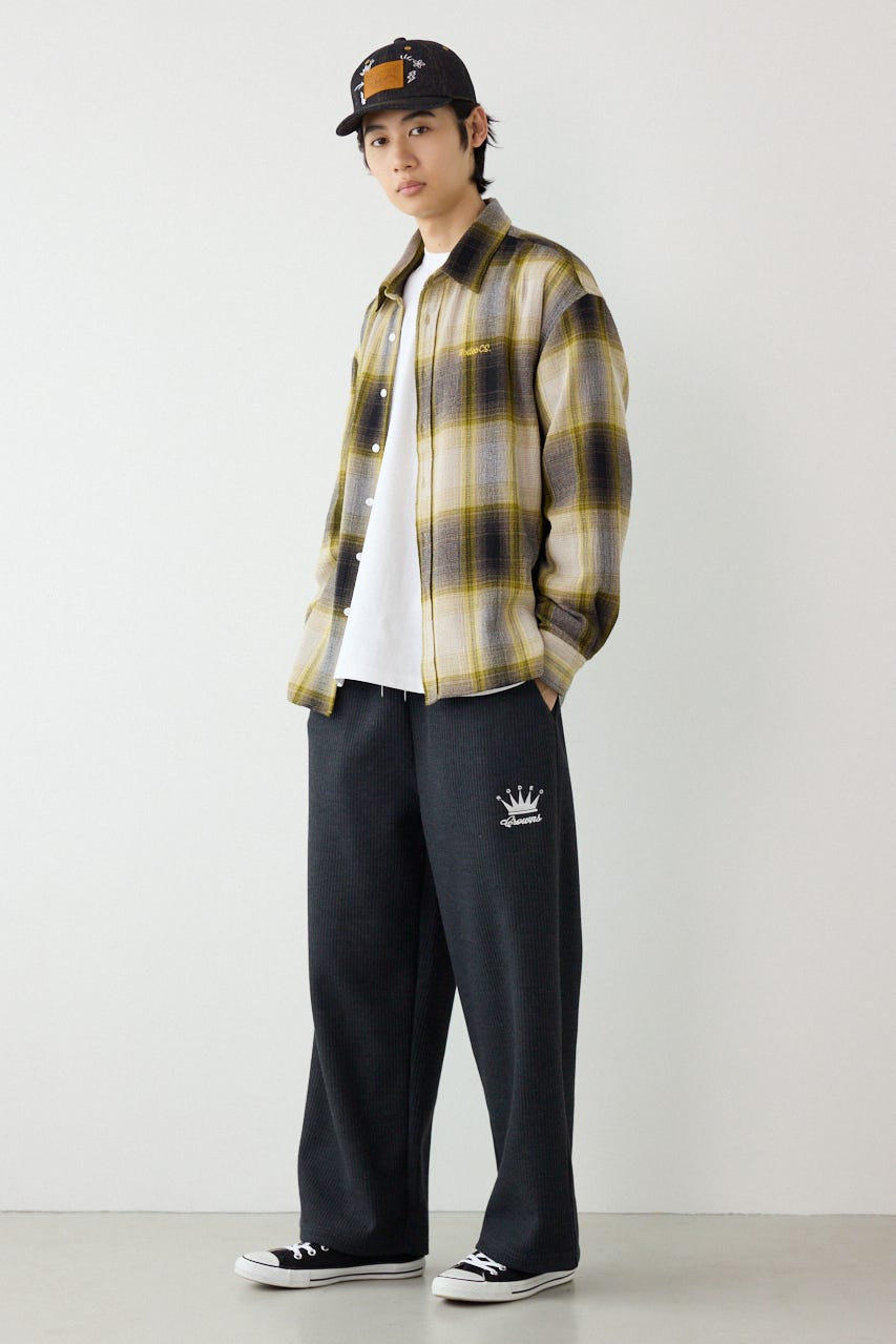 ボンディングワッフルパンツ C.GRY L