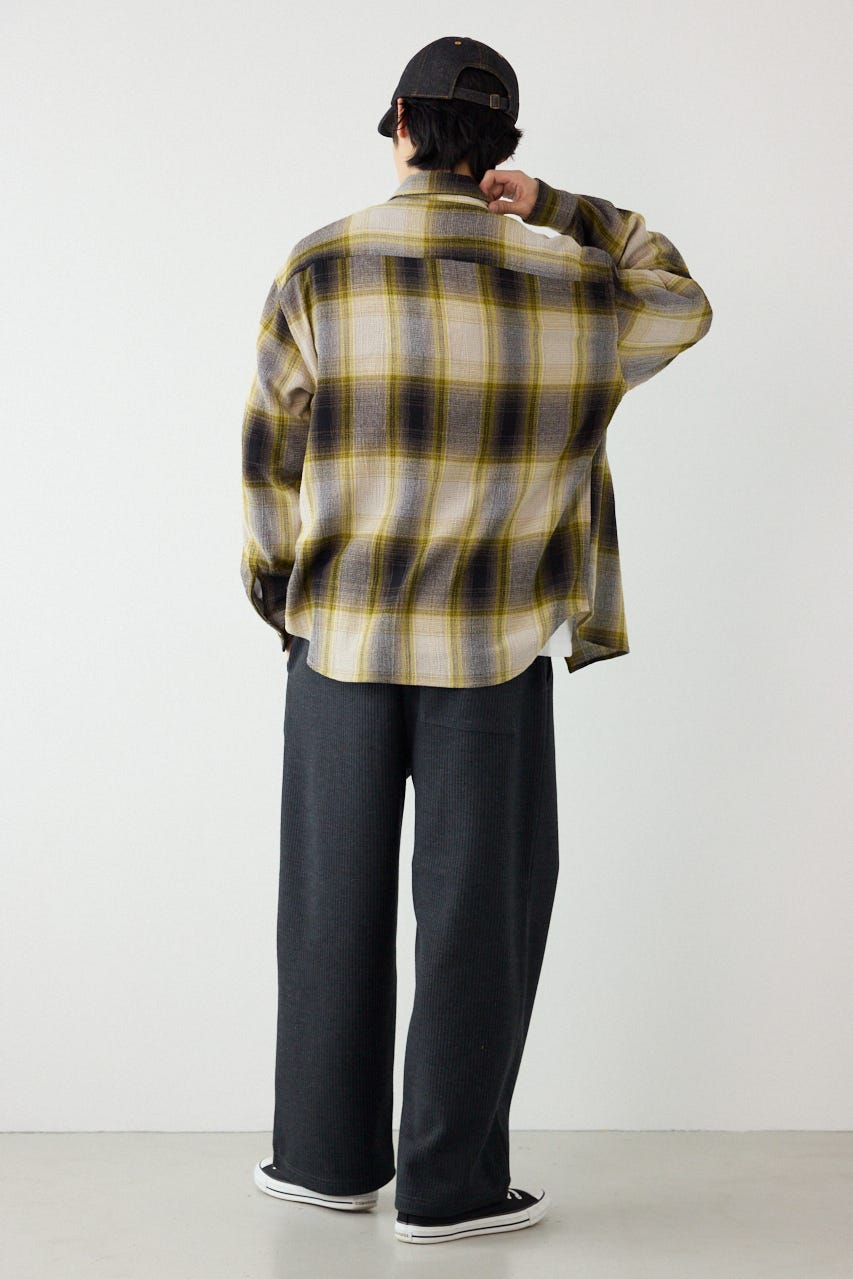 ボンディングワッフルパンツ C.GRY L