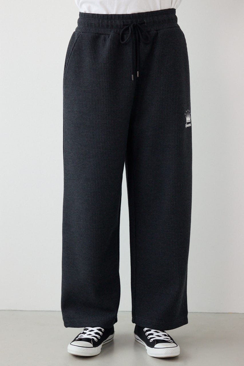 ボンディングワッフルパンツ C.GRY L