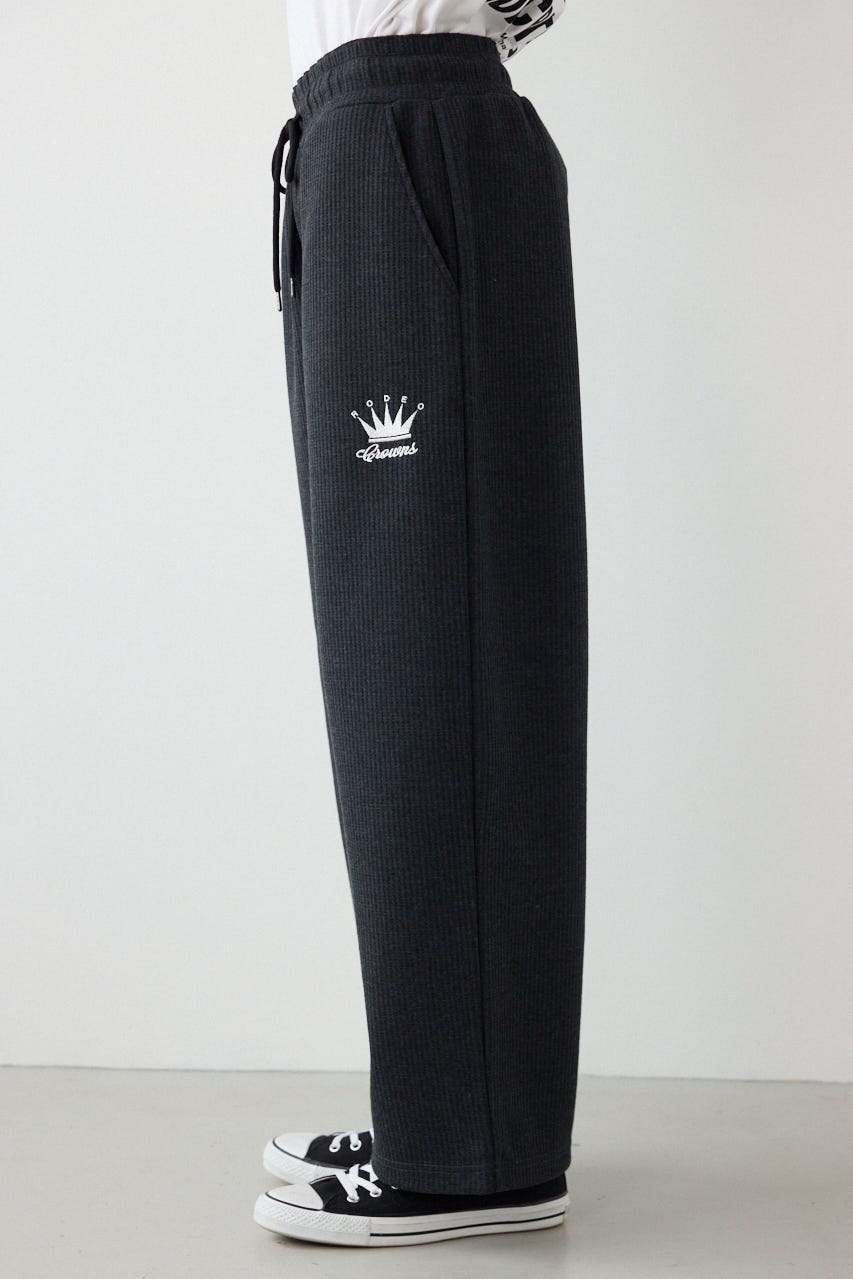 ボンディングワッフルパンツ C.GRY L