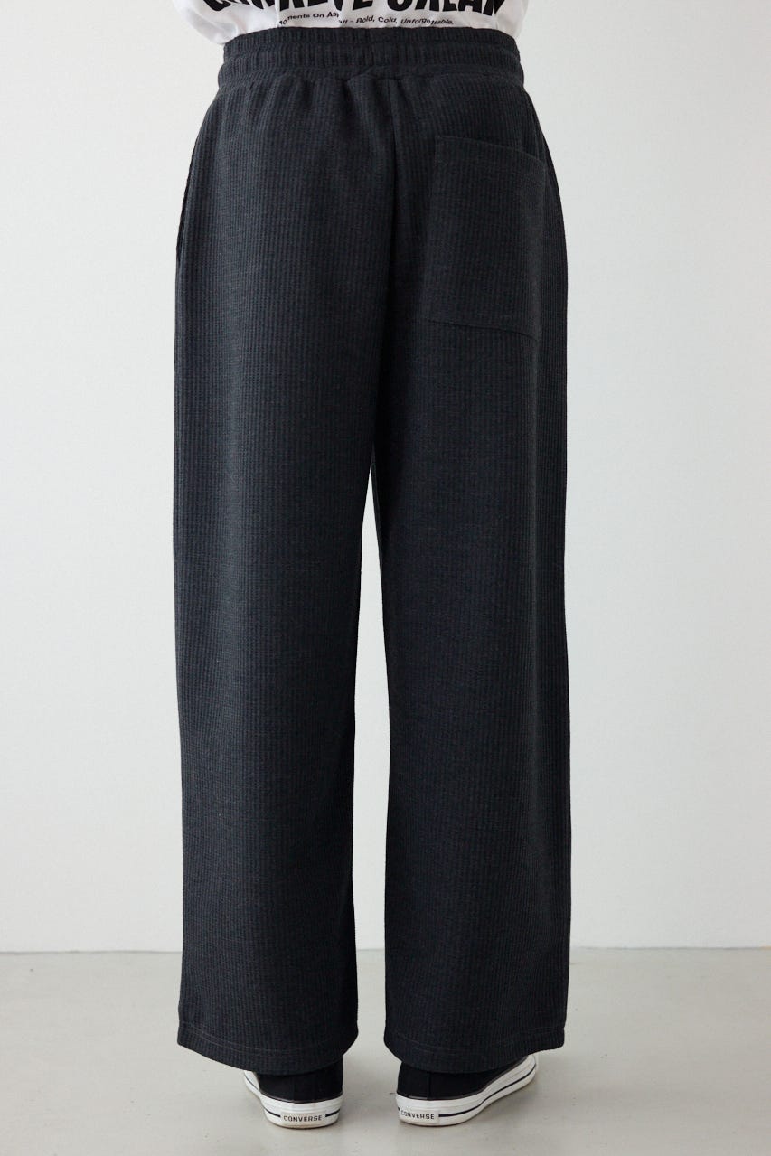 ボンディングワッフルパンツ C.GRY L