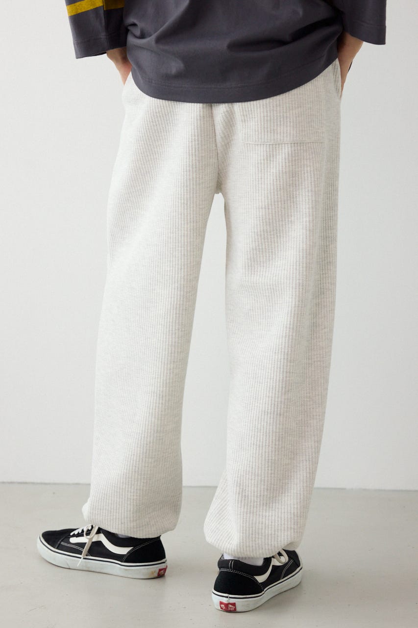 ボンディングワッフルパンツ L/T.GRY L