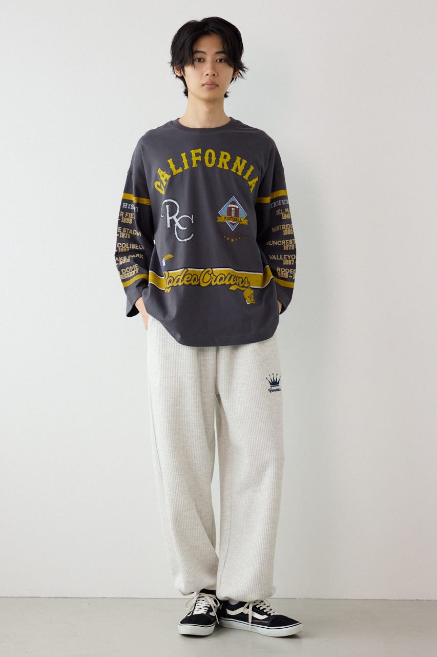 ボンディングワッフルパンツ L/T.GRY L