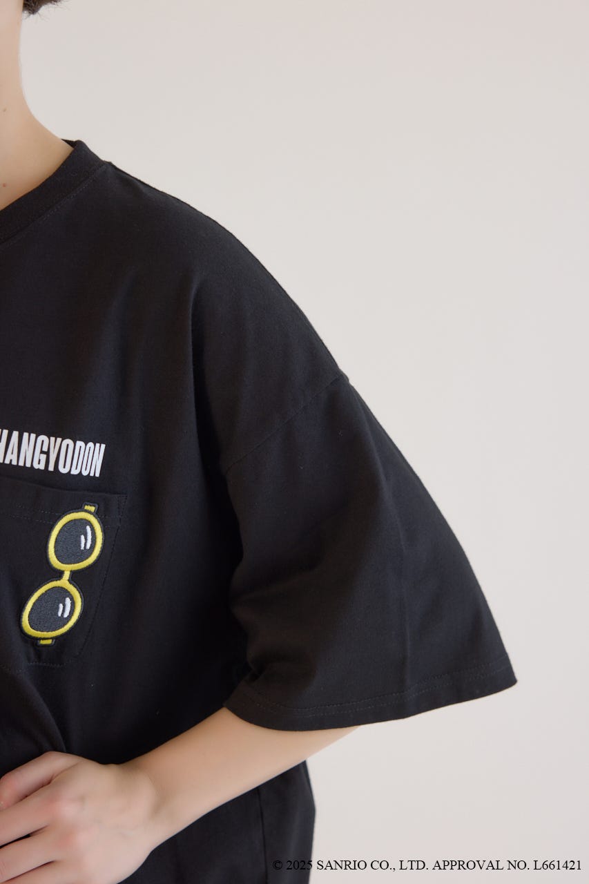 (サンリオキャラクターズ)ビーチハンギョドンTシャツ BLK FREE