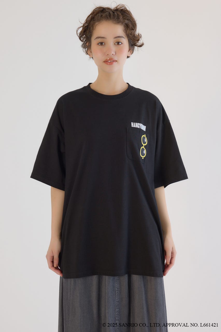 (サンリオキャラクターズ)ビーチハンギョドンTシャツ BLK FREE
