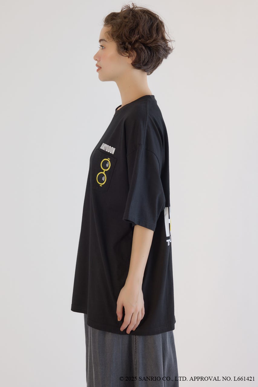(サンリオキャラクターズ)ビーチハンギョドンTシャツ BLK FREE