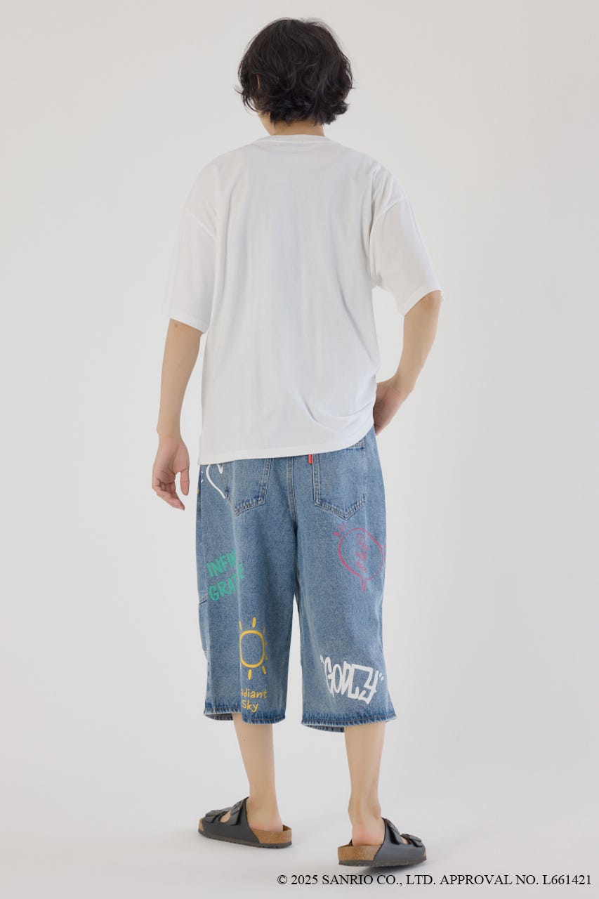 (サンリオキャラクターズ)ビーチハンギョドンTシャツ 柄WHT FREE