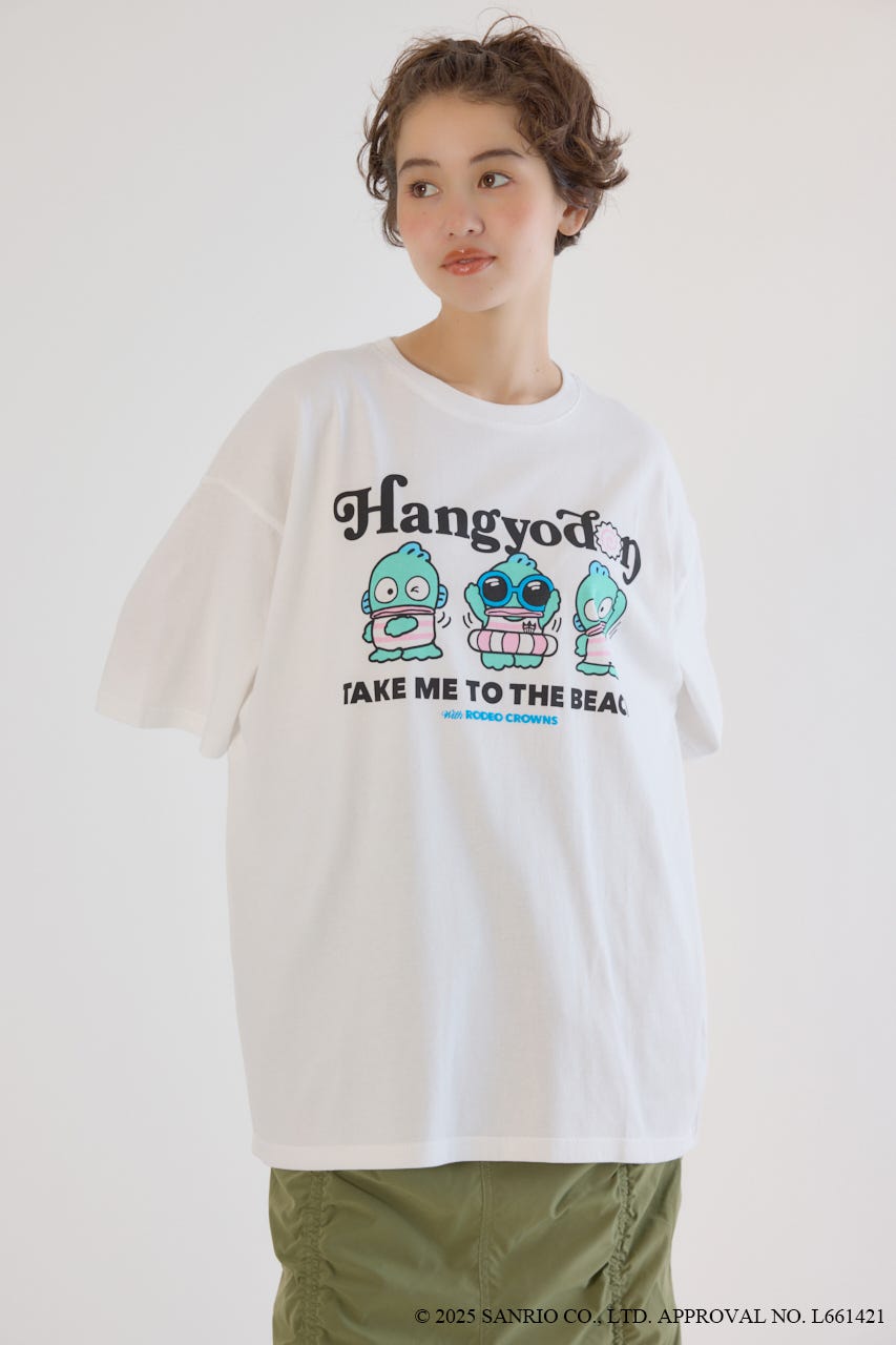 (サンリオキャラクターズ)ビーチハンギョドンTシャツ 柄WHT FREE