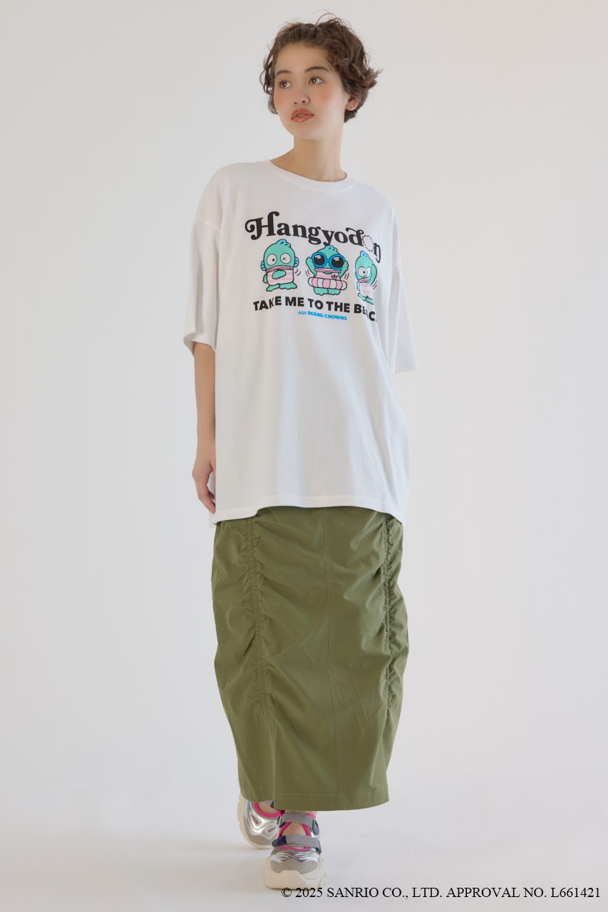 (サンリオキャラクターズ)ビーチハンギョドンTシャツ 柄WHT FREE