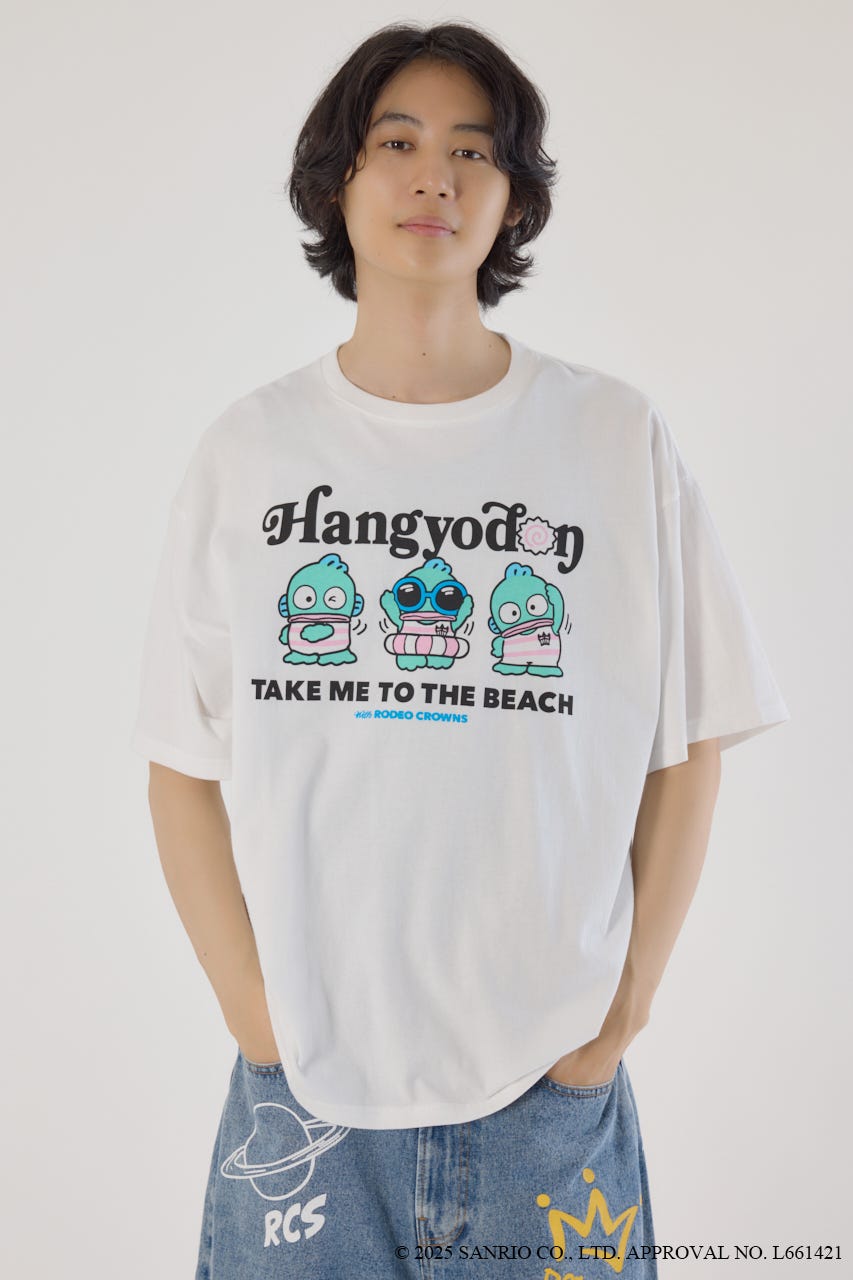 (サンリオキャラクターズ)ビーチハンギョドンTシャツ 柄WHT FREE