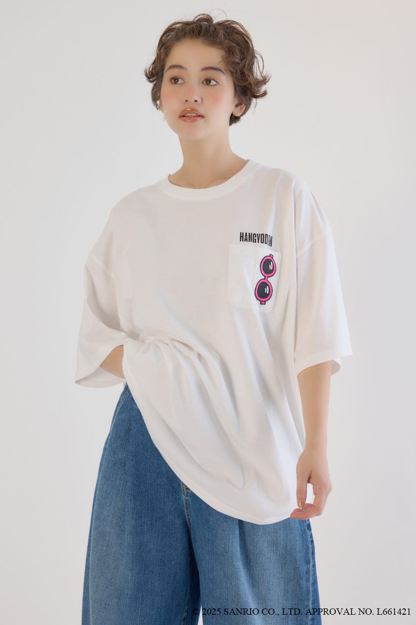 (サンリオキャラクターズ)ビーチハンギョドンTシャツ O/WHT FREE