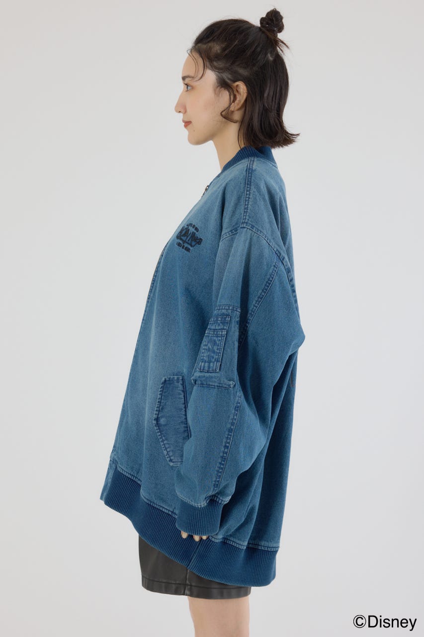 【UNISEX】(ミッキー) ミリタリーブルゾン BLU FREE