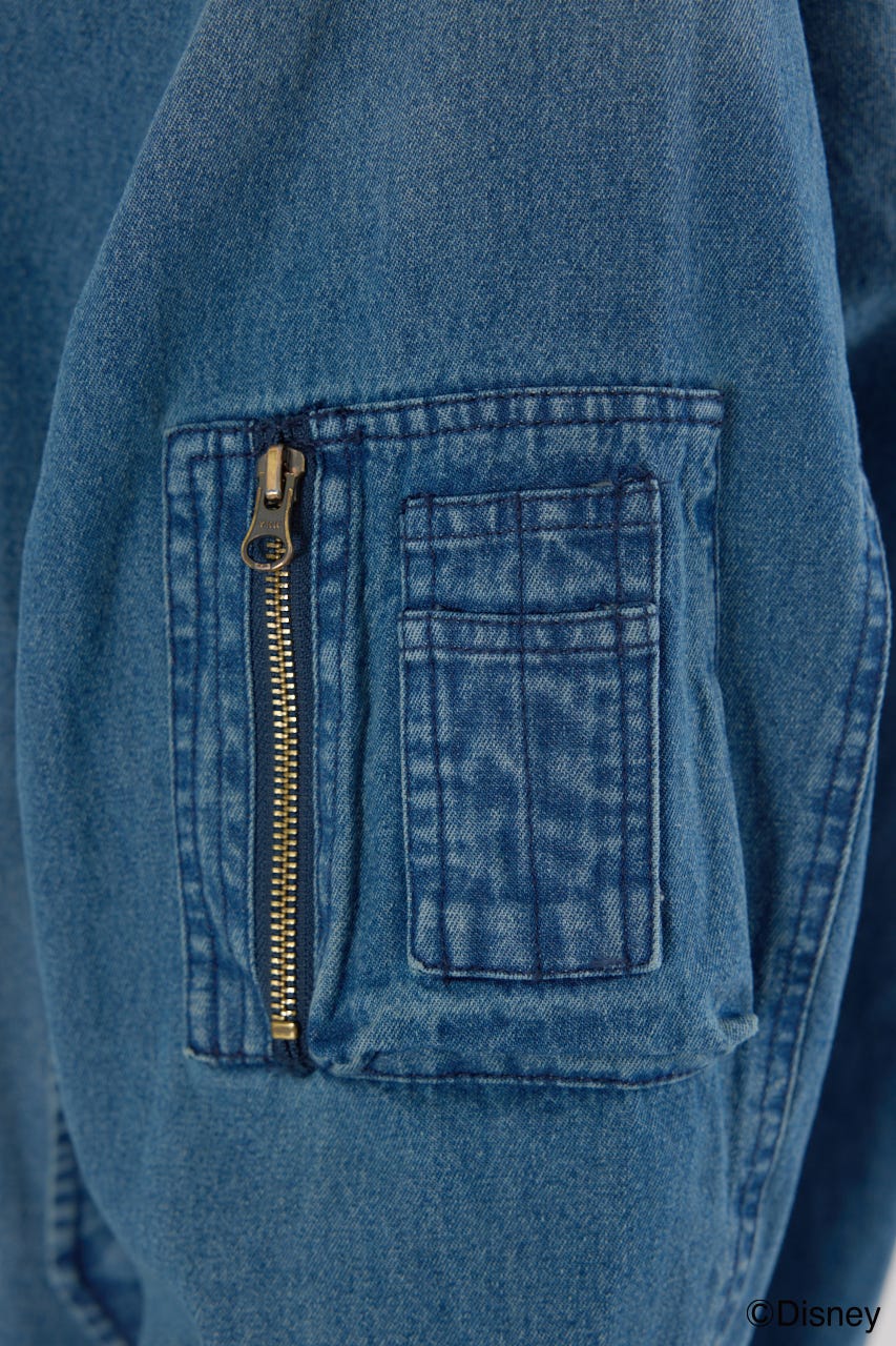 【UNISEX】(ミッキー) ミリタリーブルゾン BLU FREE