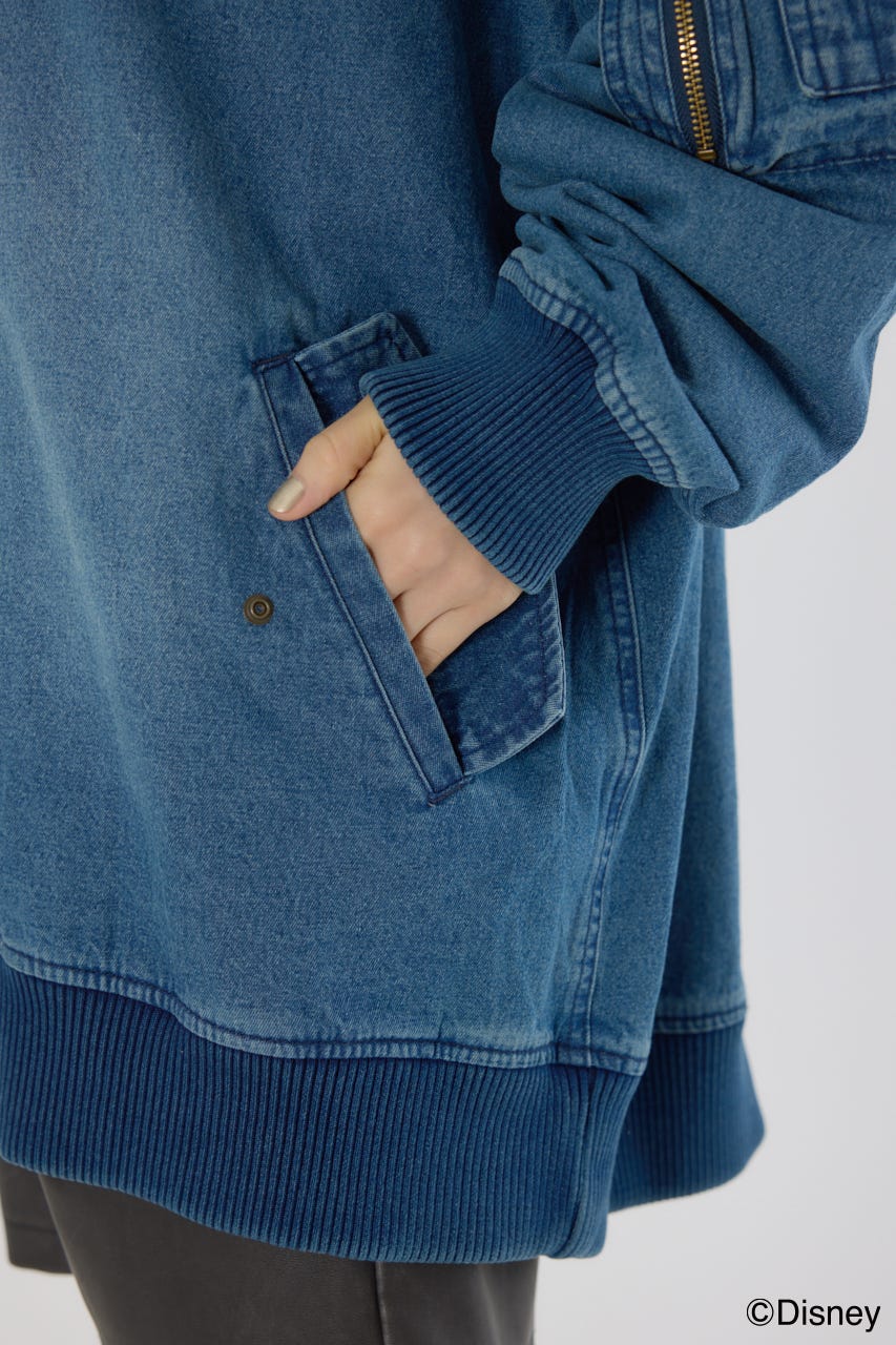 【UNISEX】(ミッキー) ミリタリーブルゾン BLU FREE