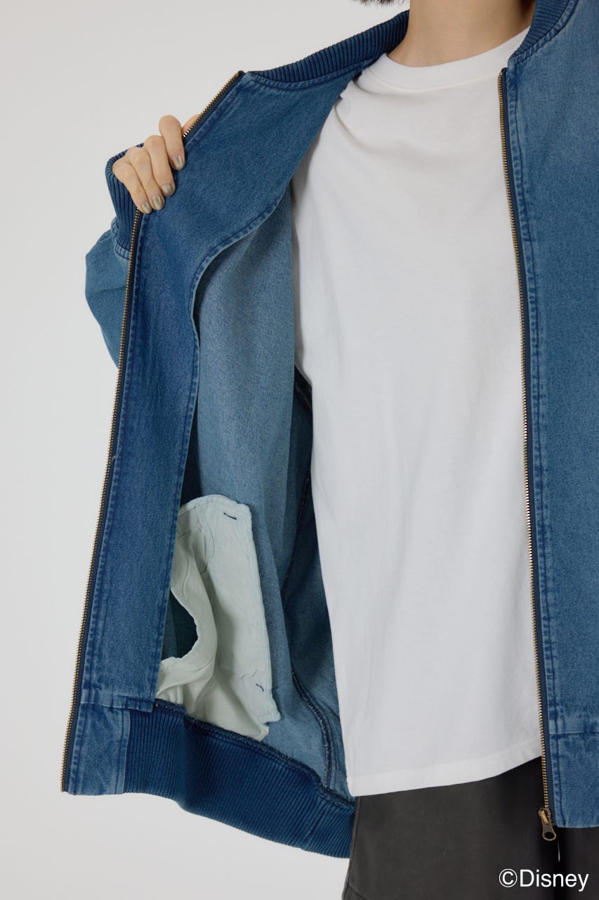 【UNISEX】(ミッキー) ミリタリーブルゾン BLU FREE