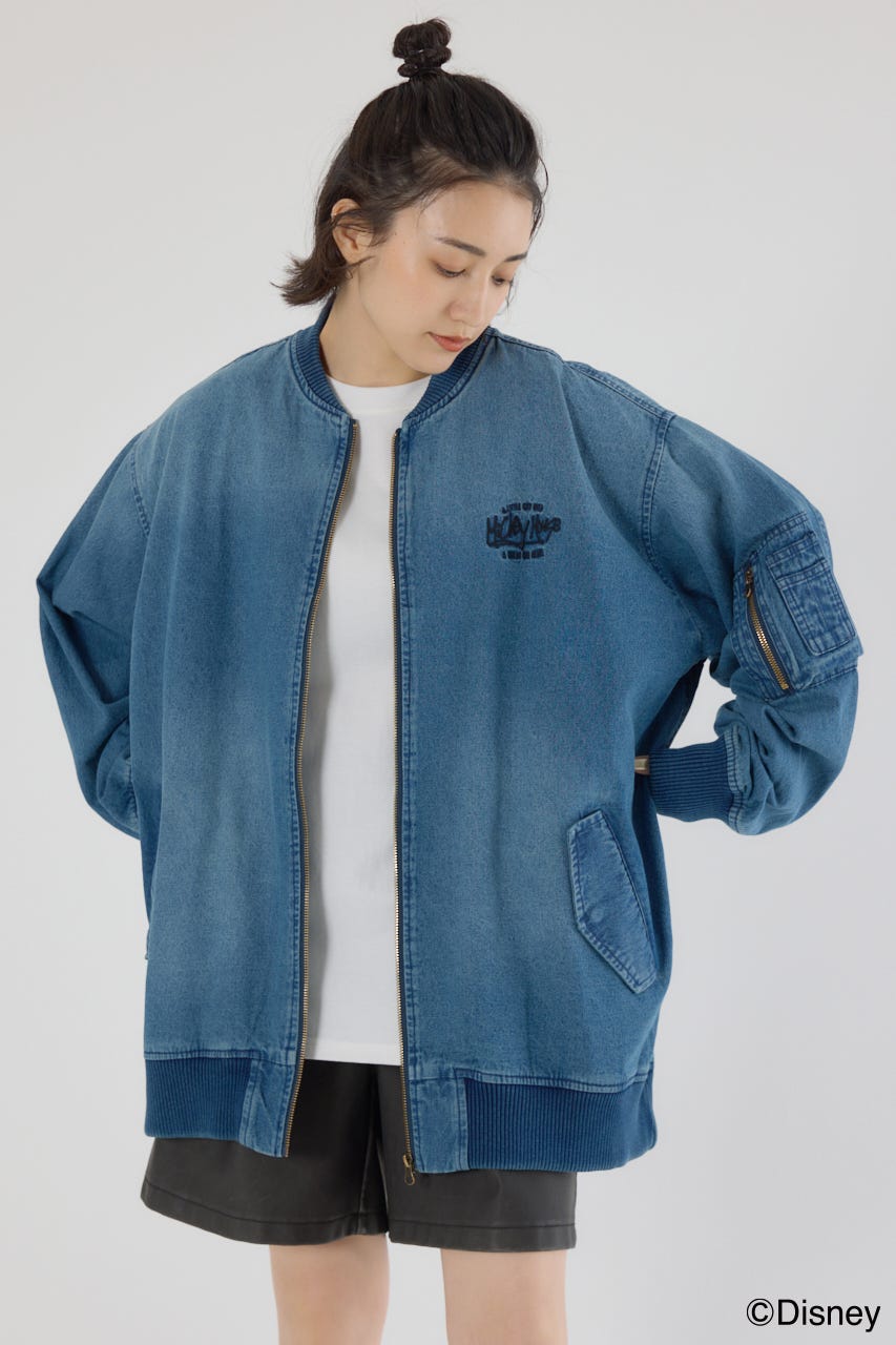 【UNISEX】(ミッキー) ミリタリーブルゾン BLU FREE