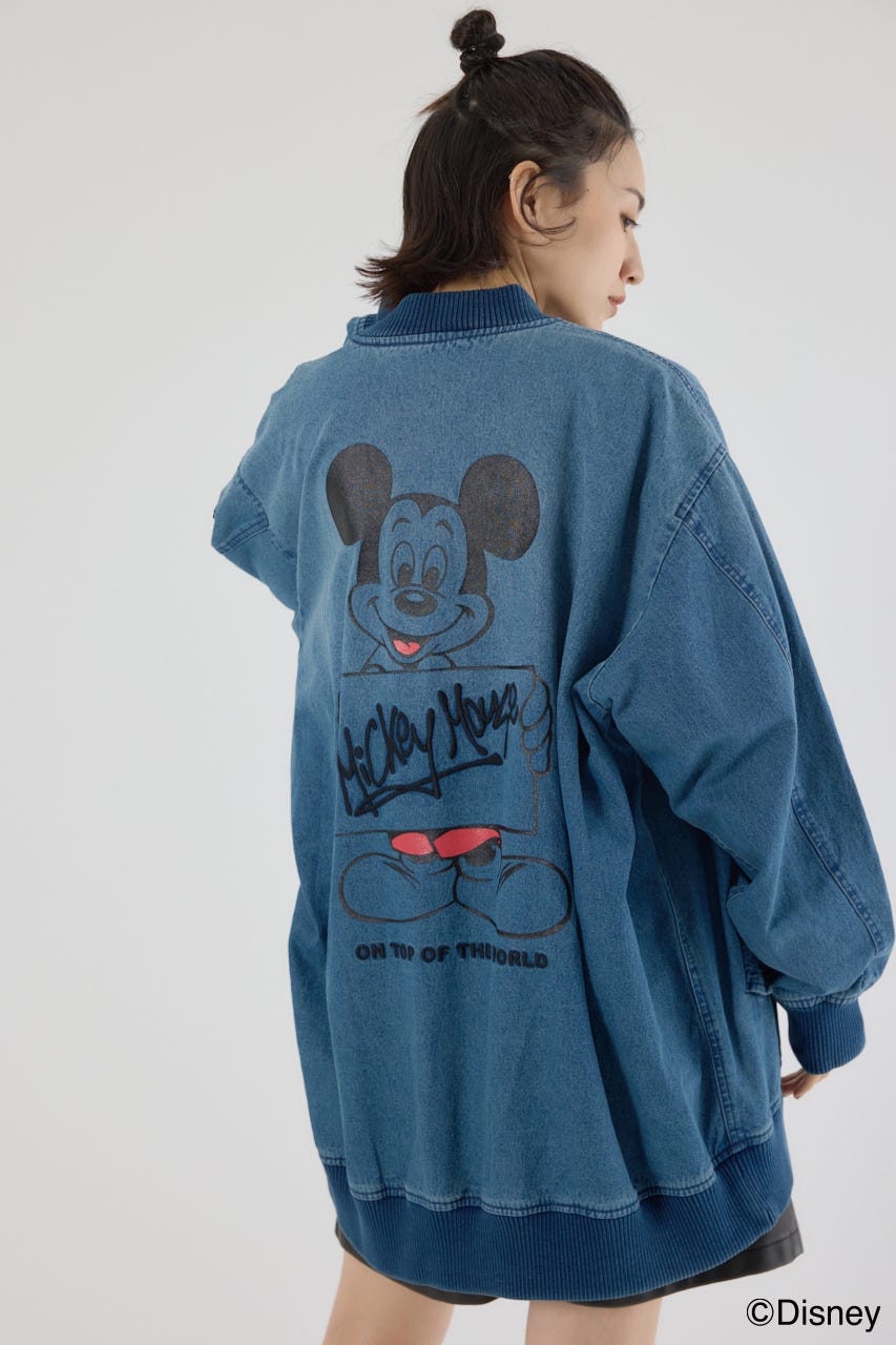 【UNISEX】(ミッキー) ミリタリーブルゾン BLU FREE