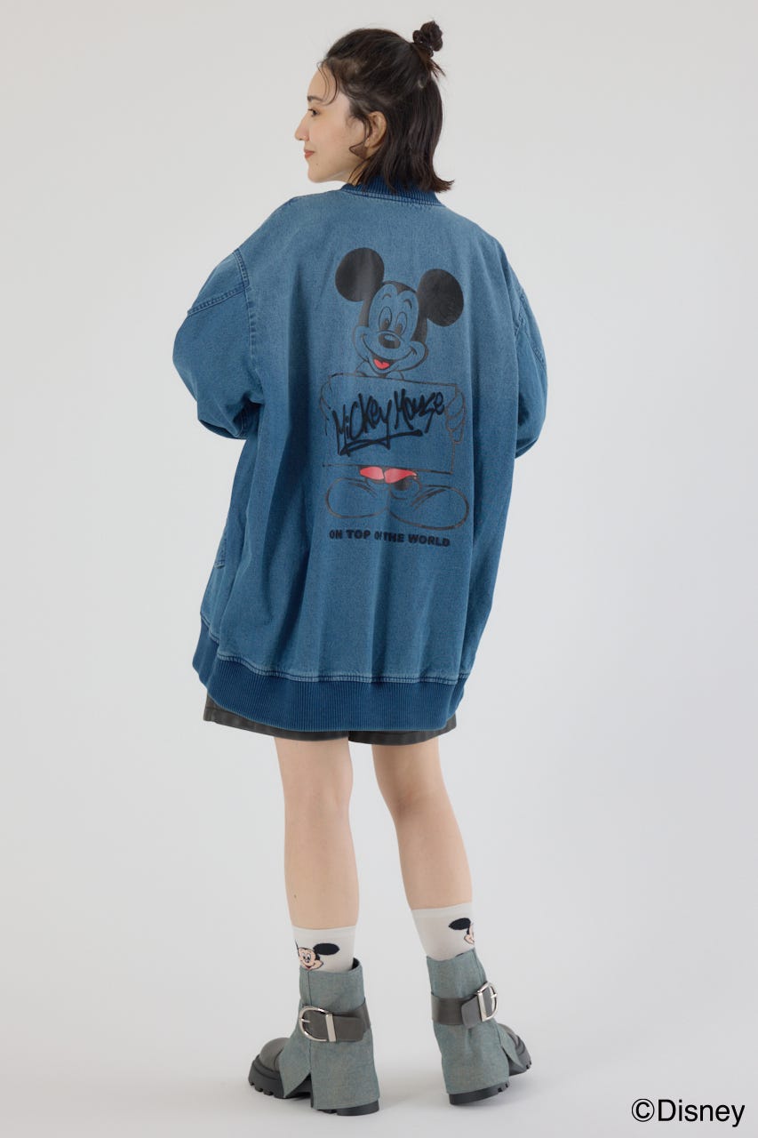 【UNISEX】(ミッキー) ミリタリーブルゾン BLU FREE