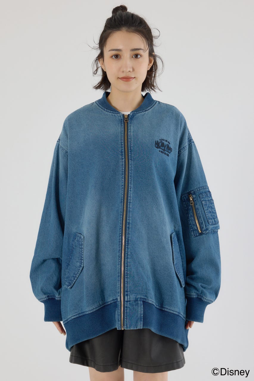 【UNISEX】(ミッキー) ミリタリーブルゾン BLU FREE