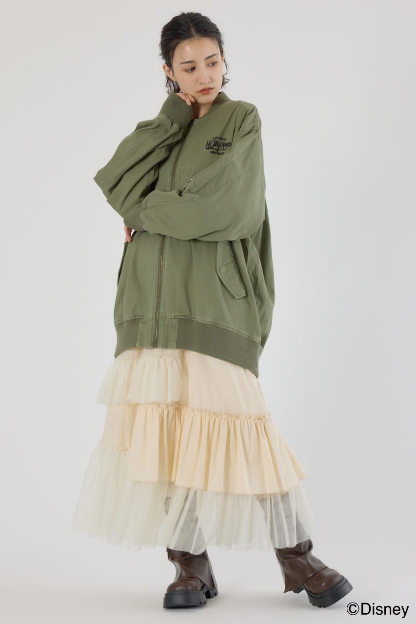 【UNISEX】(ミッキー) ミリタリーブルゾン KHA FREE