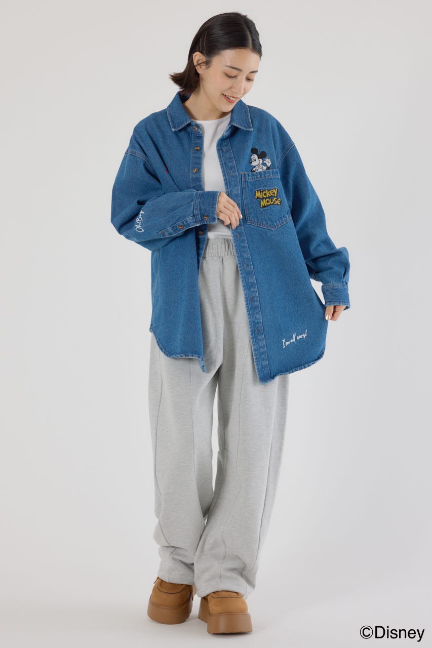 RODEO CROWNS WIDE BOWL ミッキーDENIMシャツ RODEO CROWNS WIDE BOWL | 【UNISEX】（ミッキー）DENIMシャツ