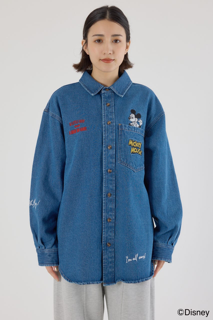 RODEO CROWNS WIDE BOWL | 【UNISEX】（ミッキー）DENIMシャツ