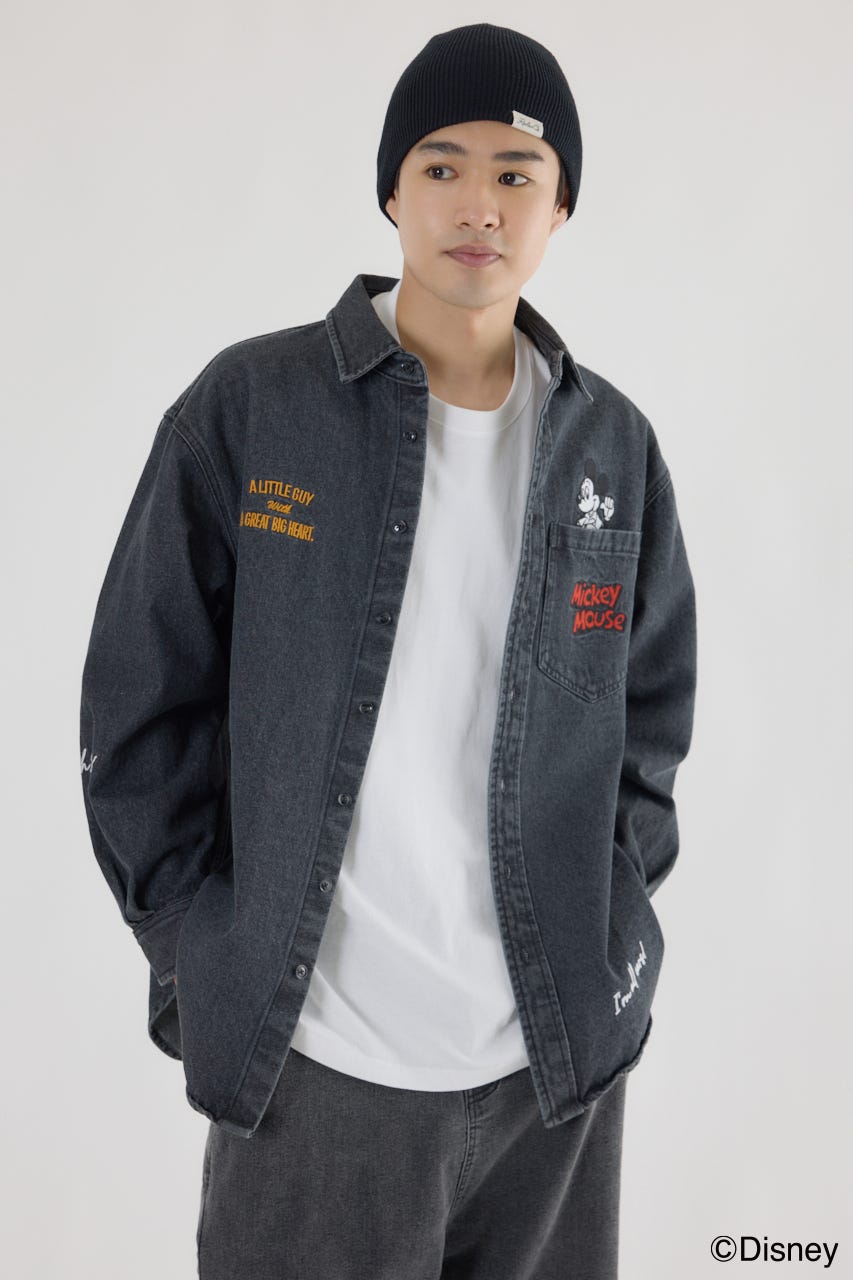 RODEO CROWNS WIDE BOWL ミッキーDENIMシャツ RODEO CROWNS WIDE BOWL | 【UNISEX】（ミッキー）DENIMシャツ