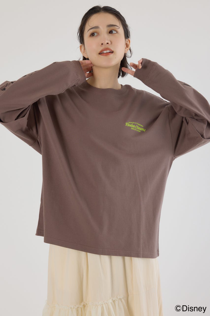 ロデオクラウンズ　ミッキー　レイヤードロングスリーブTシャツ　Mサイズ RODEO CROWNS WIDE BOWL | 【UNISEX】（ミッキー＆フレンズ