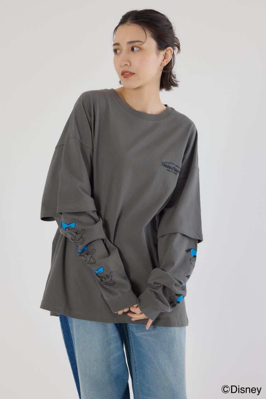 FENDI フェンディ ズッカアームライン レイヤード ロングスリーブ Tシャツ FENDI フェンディ ズッカアームライン レイヤード ロング